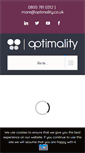 Mobile Screenshot of optimality.co.uk